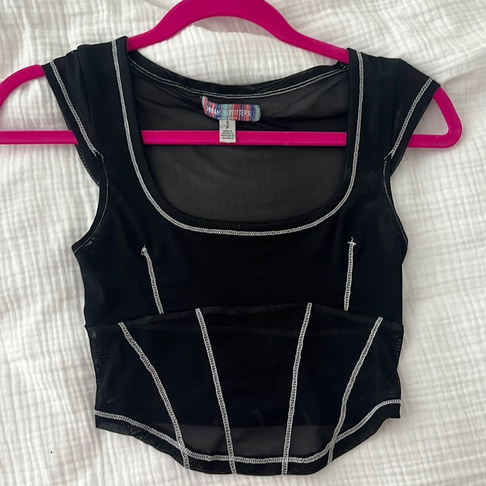 Mesh crop top
